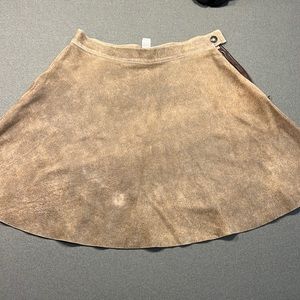 American Apparel leather skirt